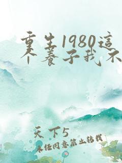 重生1980这个养子我不当了短剧全集