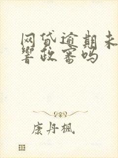 网贷逾期未还影响政审吗