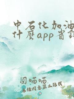 中石化加油站用什么app省钱