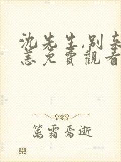 沈先生,别来无恙免费观看