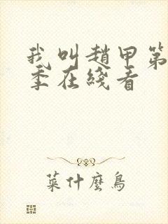 我叫赵甲第第二季在线看