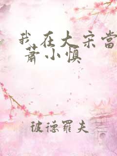 我在大宋当提刑 萧小慎