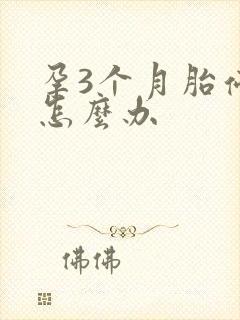 孕3个月胎停该怎么办