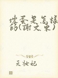 坏蛋是怎样炼成的(谢文东)
