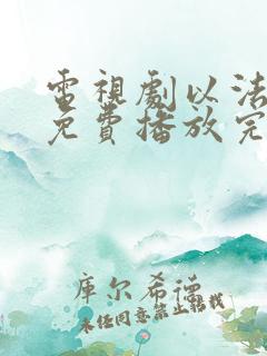 电视剧以法之名免费播放完整版31集在线观看