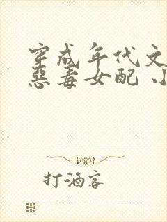 穿成年代文里的恶毒女配 小说txt