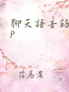 聊天语音的app