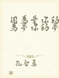 因为爱你的爱因为梦你的梦,是什么歌曲