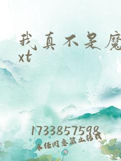 我真不是魔神txt