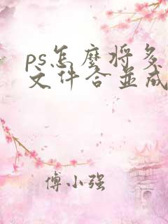 ps怎么将多个文件合并成一个pdf