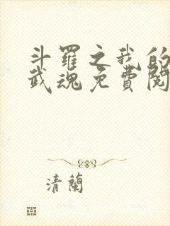 斗罗之我的异火武魂免费阅读小说