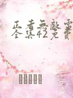 正者无敌电视剧全集42免费观看