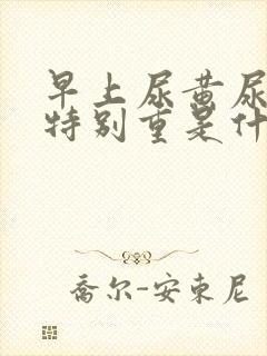 早上尿黄尿骚味特别重是什么原因