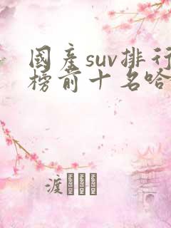 国产suv排行榜前十名哈弗h6