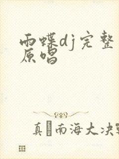 雨蝶dj完整版原唱