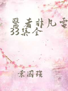 医者非凡电视剧33集全