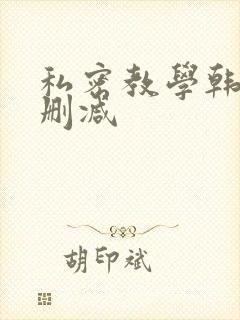 私密教学韩漫未删减