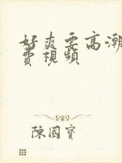 好爽要高潮了免费视频