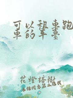 可以租车跑网约车的平台