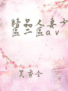 精品人妻少妇一区二区aⅴ