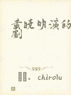 黄晓明演的谍战剧
