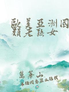 欧美亚洲国产另类老熟女