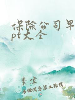 保险公司早会ppt大全