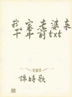 我家老婆来自一千年前txt