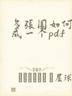 多张图如何打印成一个pdf