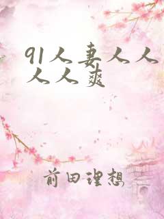 91人妻人人妻人人爽