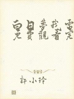 白日梦我电视剧免费观看完整版高清