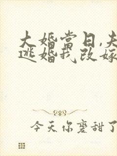 大婚当日,夫君逃婚我改嫁未删减