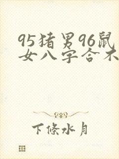 95猪男96鼠女八字合不合