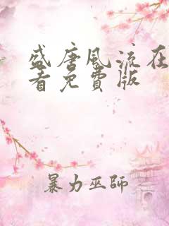 盛唐风流在线观看免费版