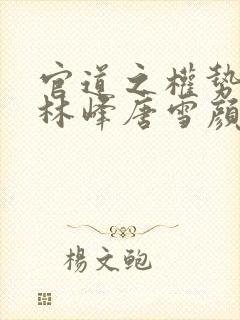 官道之权势滔天林峰唐雪颜
