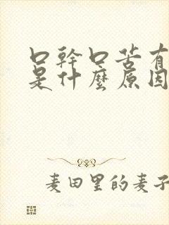 口干口苦有口气是什么原因