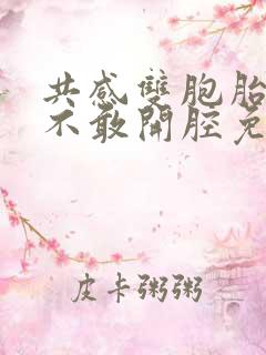 共感双胞胎by不敢开腔免费阅读