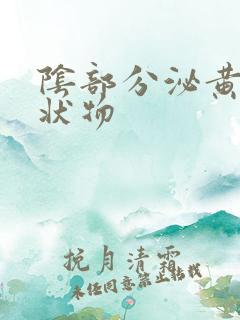 阴部分泌黄色脓状物