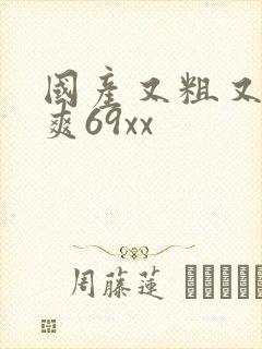 国产又粗又猛又爽69xx