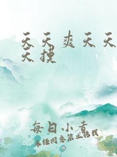 天天爽天天舔天天摸
