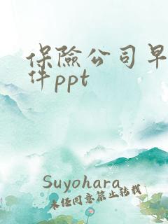 保险公司早会课件ppt