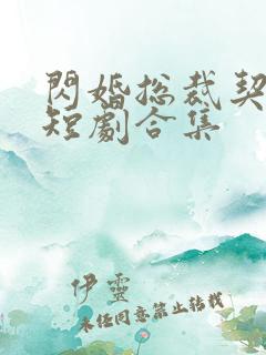 闪婚总裁契约妻短剧合集