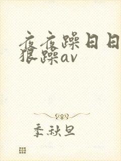 夜夜躁日日躁狠狠躁av