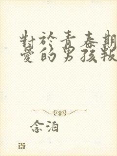对于青春期谈恋爱的男孩叛逆怎样引导