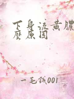 下身流黄脓是什么原因