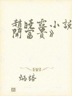 赵晓露小说《花开富贵》