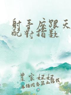 射手座跟天秤座配对指数
