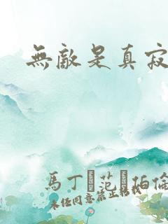 无敌是真寂寞