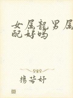 女属龙男属龙婚配好吗