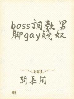 boss调教男脚gay贱奴